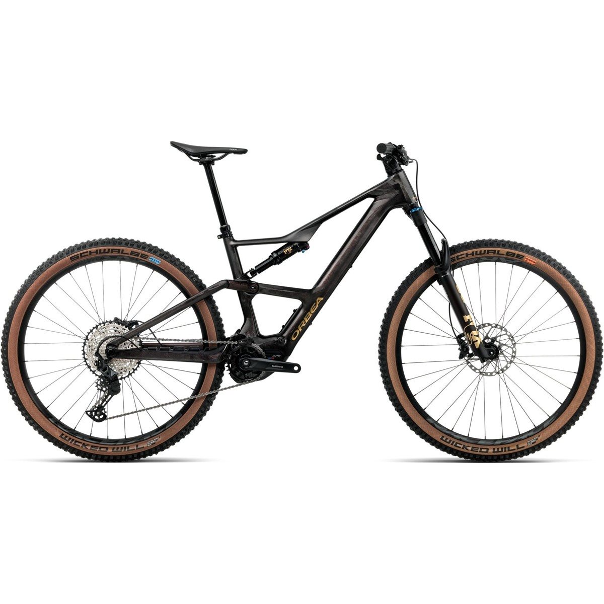 El MTB Orbea Rise SL M20 420W Cosmic Carbon View/Golden Sand