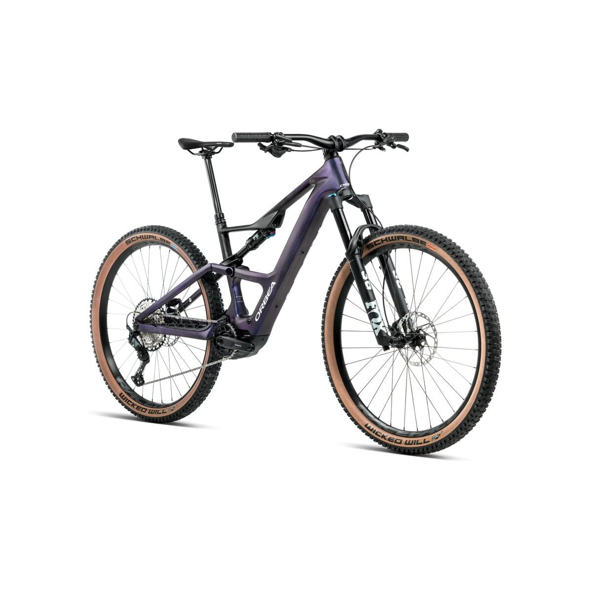 El MTB Orbea Rise SL M20 420W Tanzanite Carbon View/Carbon Raw