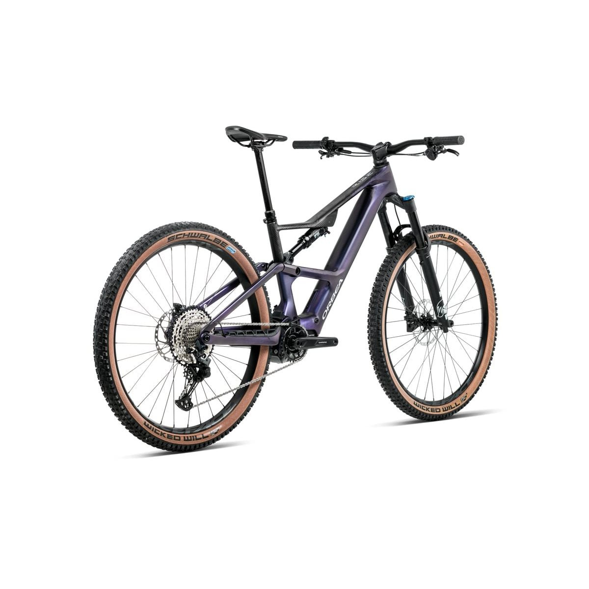 El MTB Orbea Rise SL M20 420W Tanzanite Carbon View/Carbon Raw
