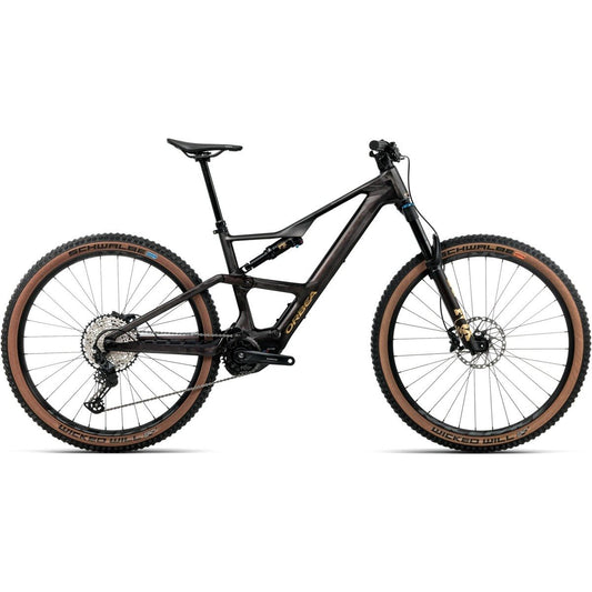 El MTB Orbea Rise SL M20 630W Cosmic Carbon View/Golden Sand