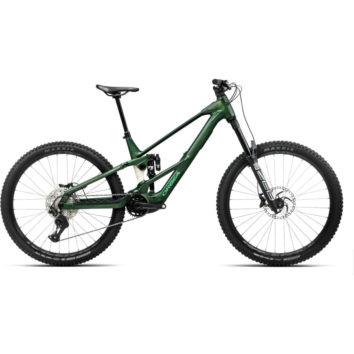 El MTB Orbea Wild LT H20 Avinox M2 Racing Green/White Cream
