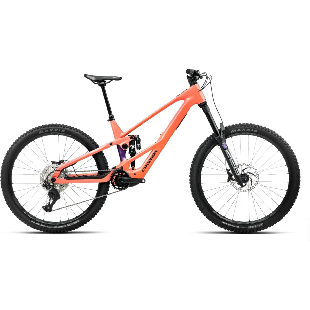 El MTB Orbea Wild LT H20 Avinox M2 Wild Orange/Royal Plum