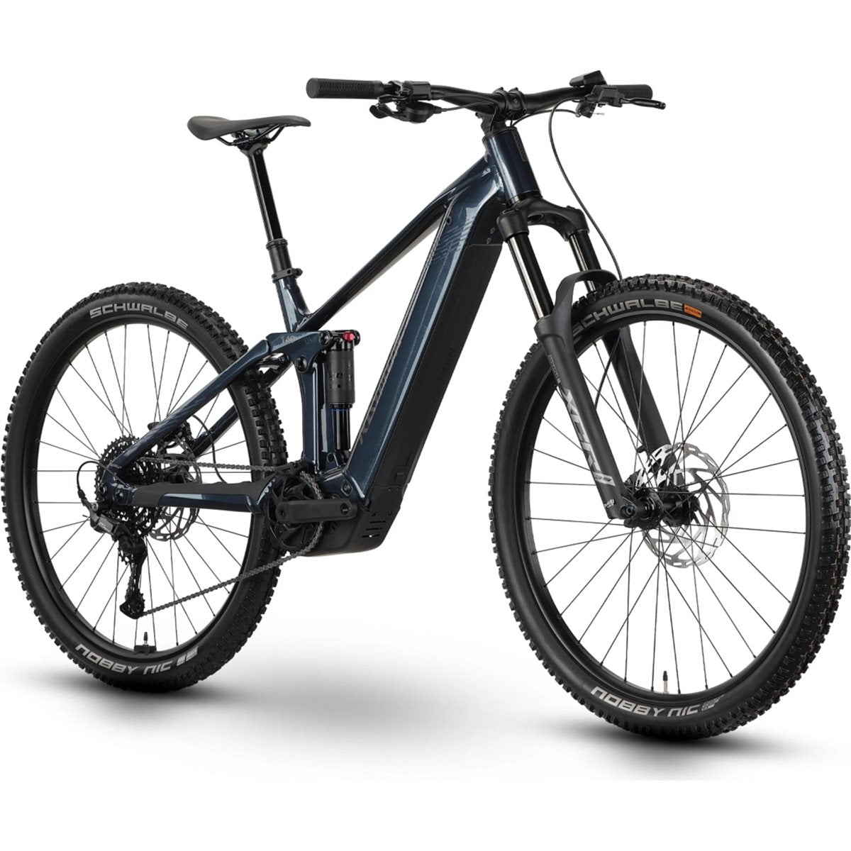 El MTB Raymon Korak Comp Steelblue/Taupe