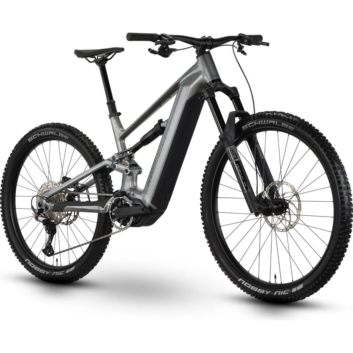 El MTB Raymon Ravor Comp Silver Marble
