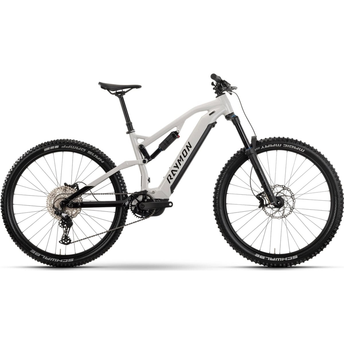 El MTB Raymon Trailray 150 Storm/Black/Violet