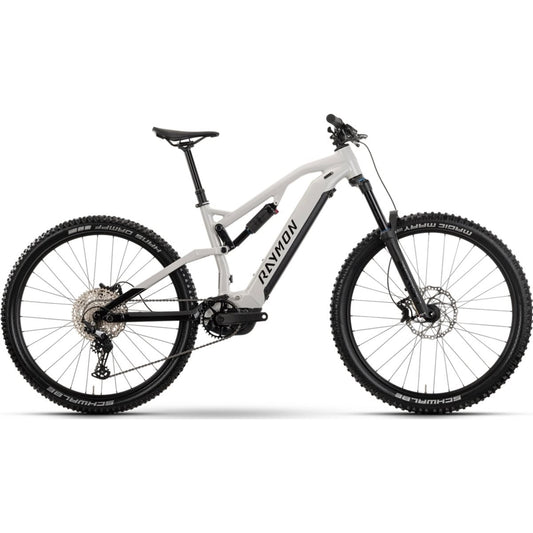 El MTB Raymon Trailray 150 Storm/Black/Violet