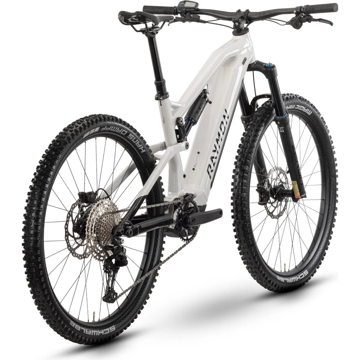 El MTB Raymon Trailray 150 Storm/Black/Violet
