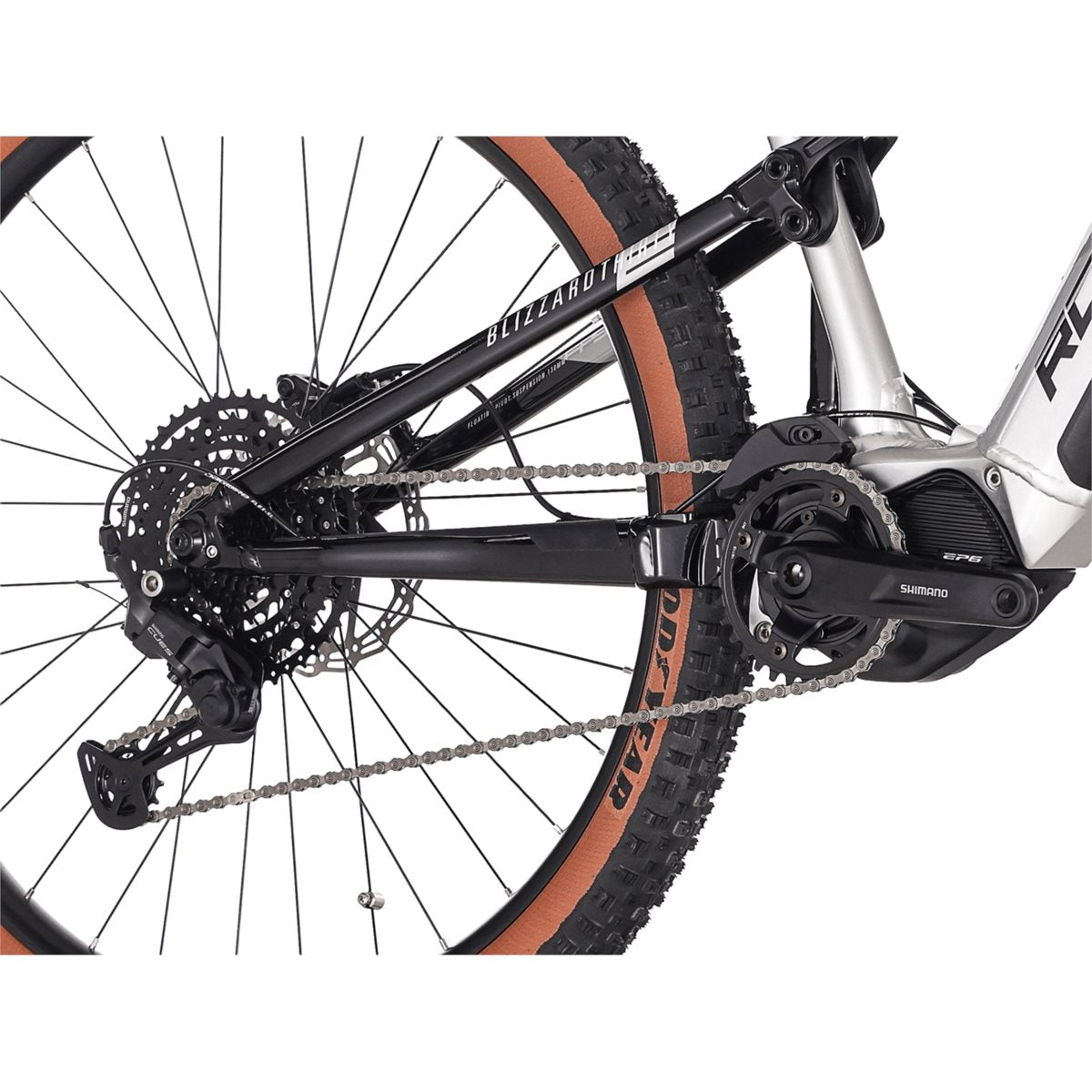 El MTB Rock Machine eBlizzard 30 S DVO Edition Gloss Silver/Black/Grey