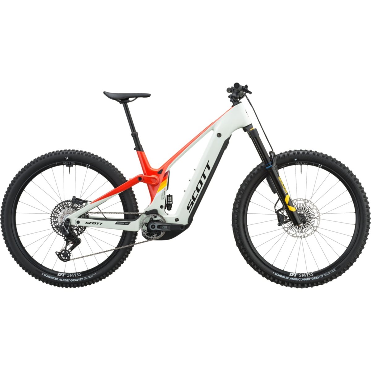 El MTB Scott Patron ST Tuned Blush White/Rally Red