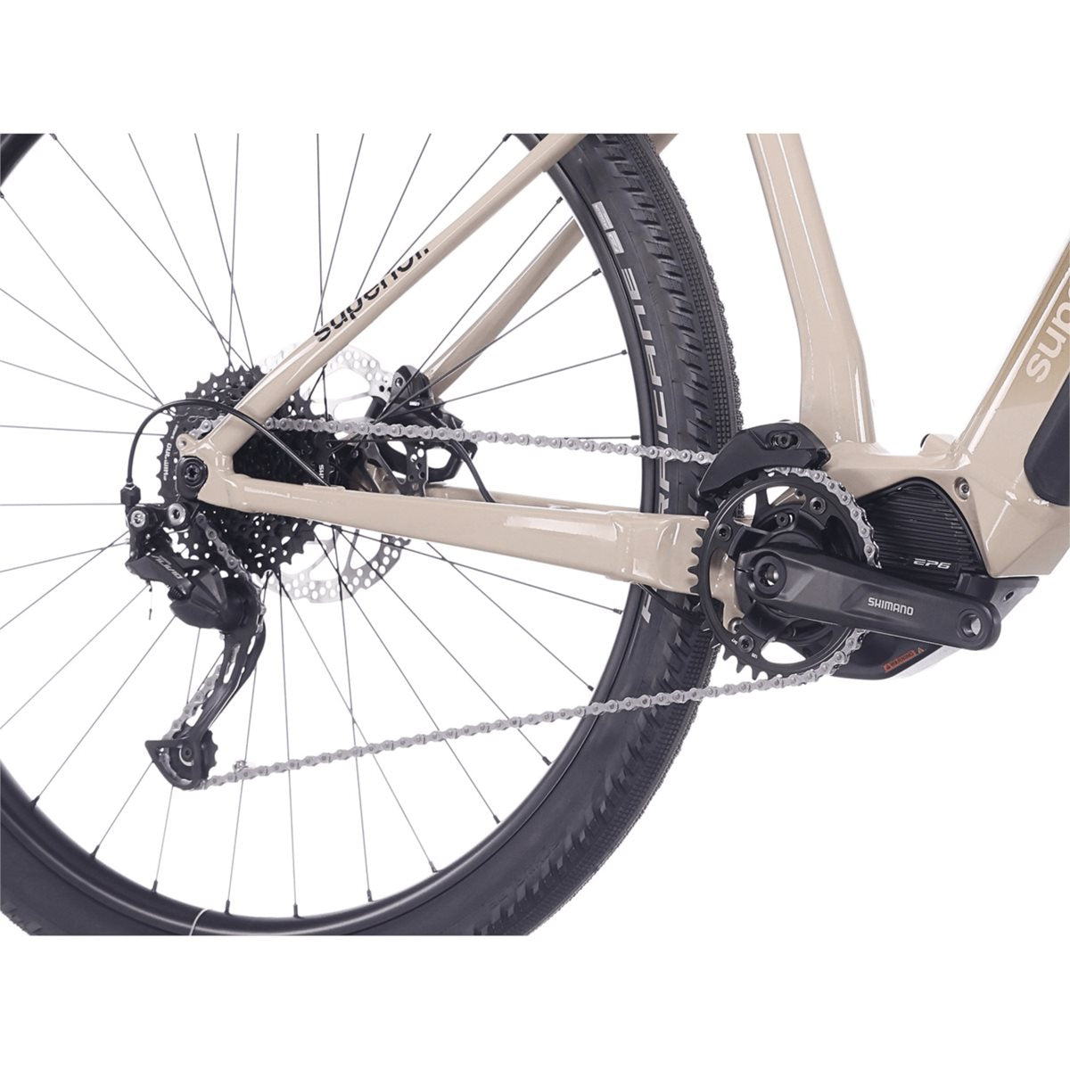 El MTB Superior eXP 6.4 STEPS Gloss Greige