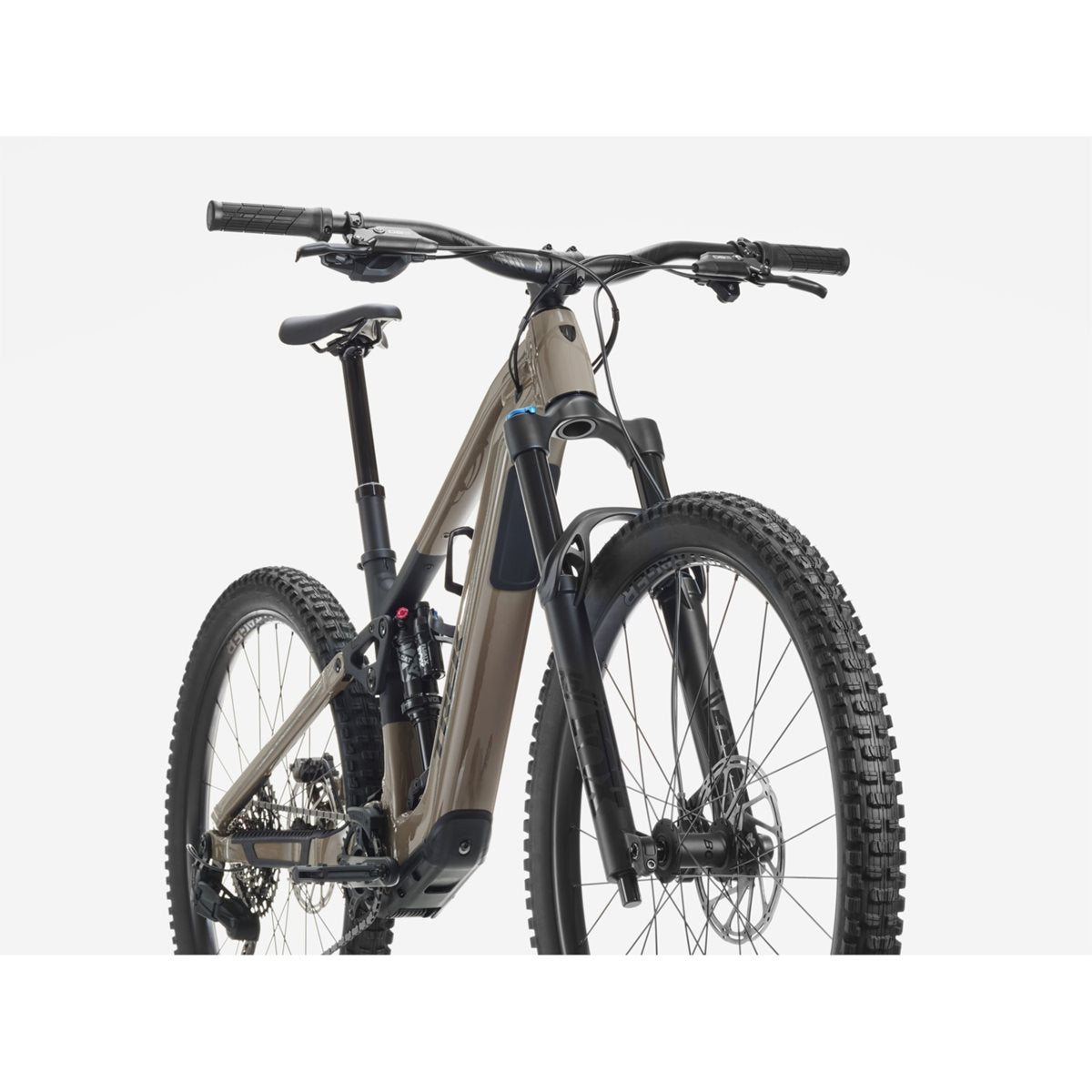 El MTB Trek Fuel+ EX 8 Gen 2 Wild Mushroom/Trek Black