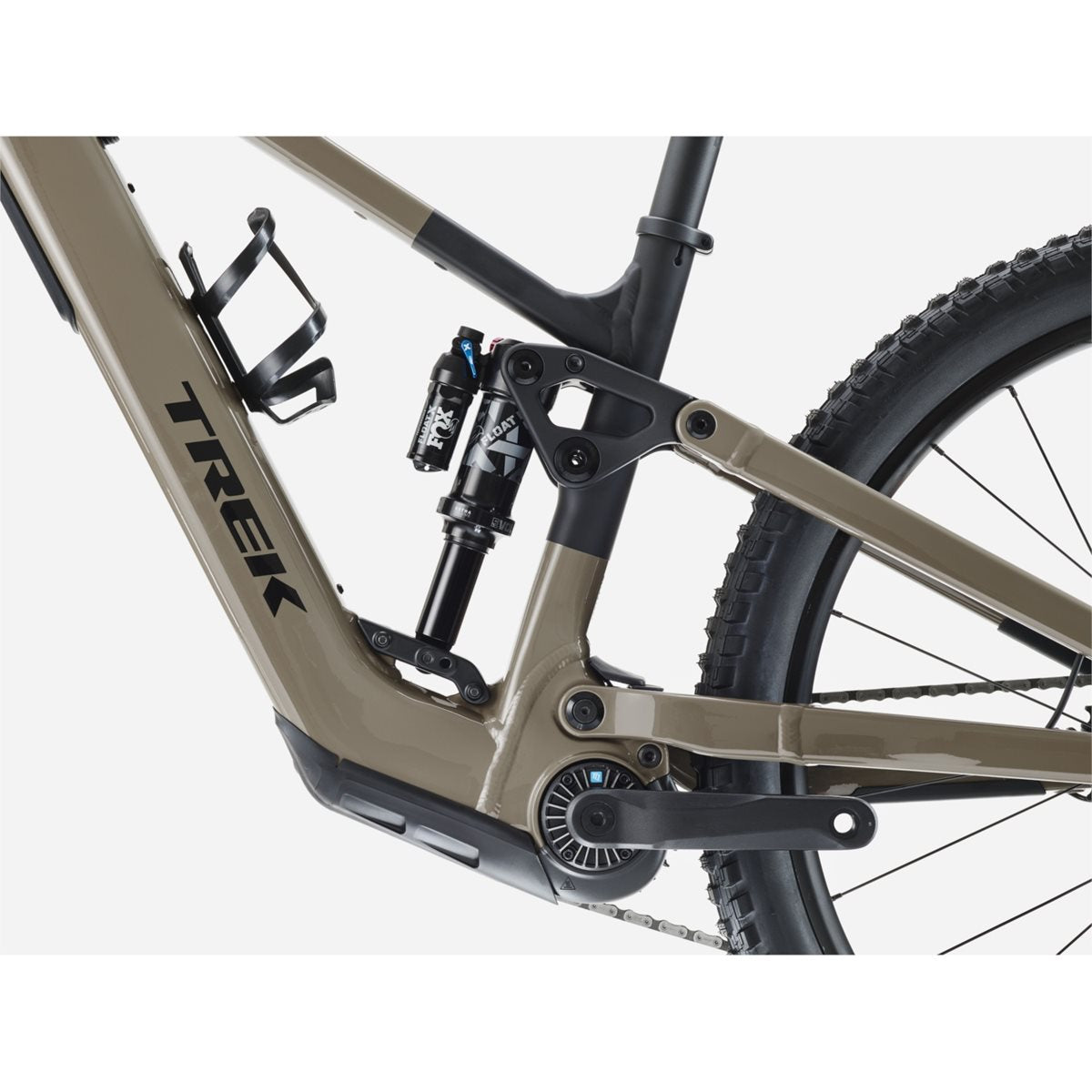 El MTB Trek Fuel+ EX 8 Gen 2 Wild Mushroom/Trek Black