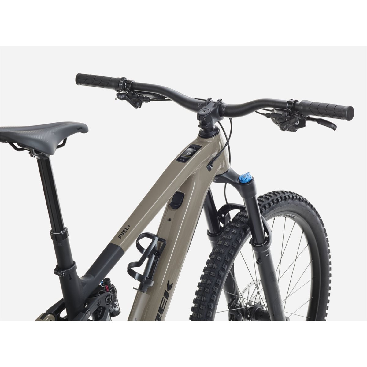 El MTB Trek Fuel+ EX 8 Gen 2 Wild Mushroom/Trek Black