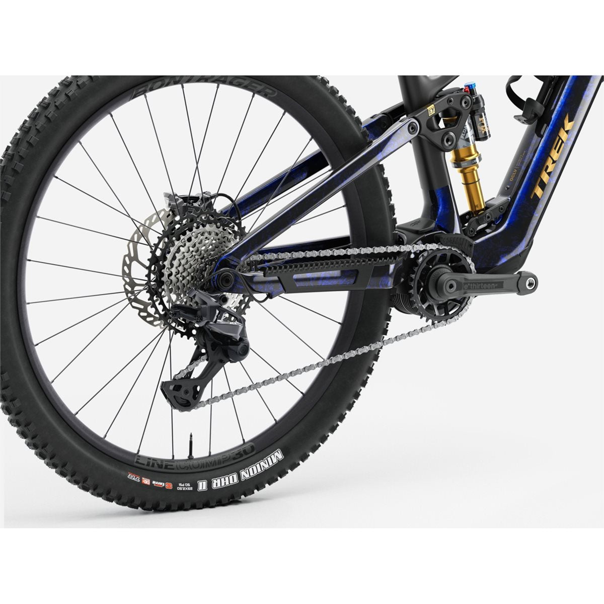 El MTB Trek Fuel+ EX 9.8 XT Gen 2 Gloss Navy Smoke/Matte Trek Black