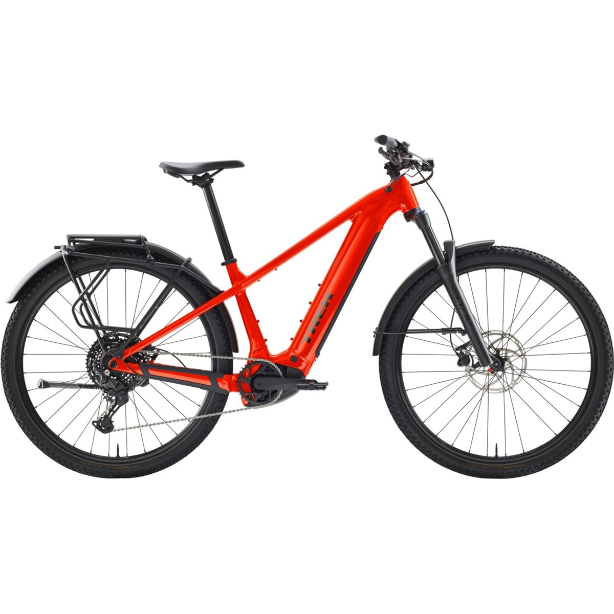 El MTB Trek Powerfly+ 4 EQ Gen 5 800Wh Radioactive Red/Black Chrome