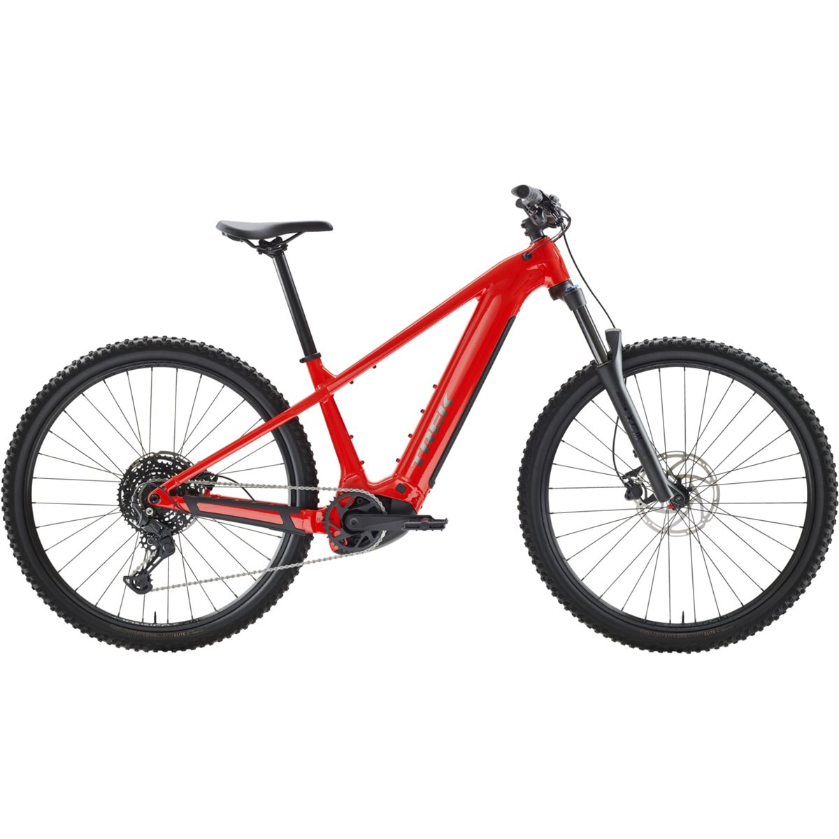El MTB Trek Powerfly+ 4 Gen 5 800Wh Radioactive Red/Black Chrome