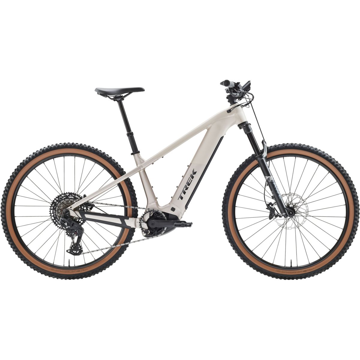 El MTB Trek Powerfly+ 8 Gen 5 800Wh Buff Beige/Supernova