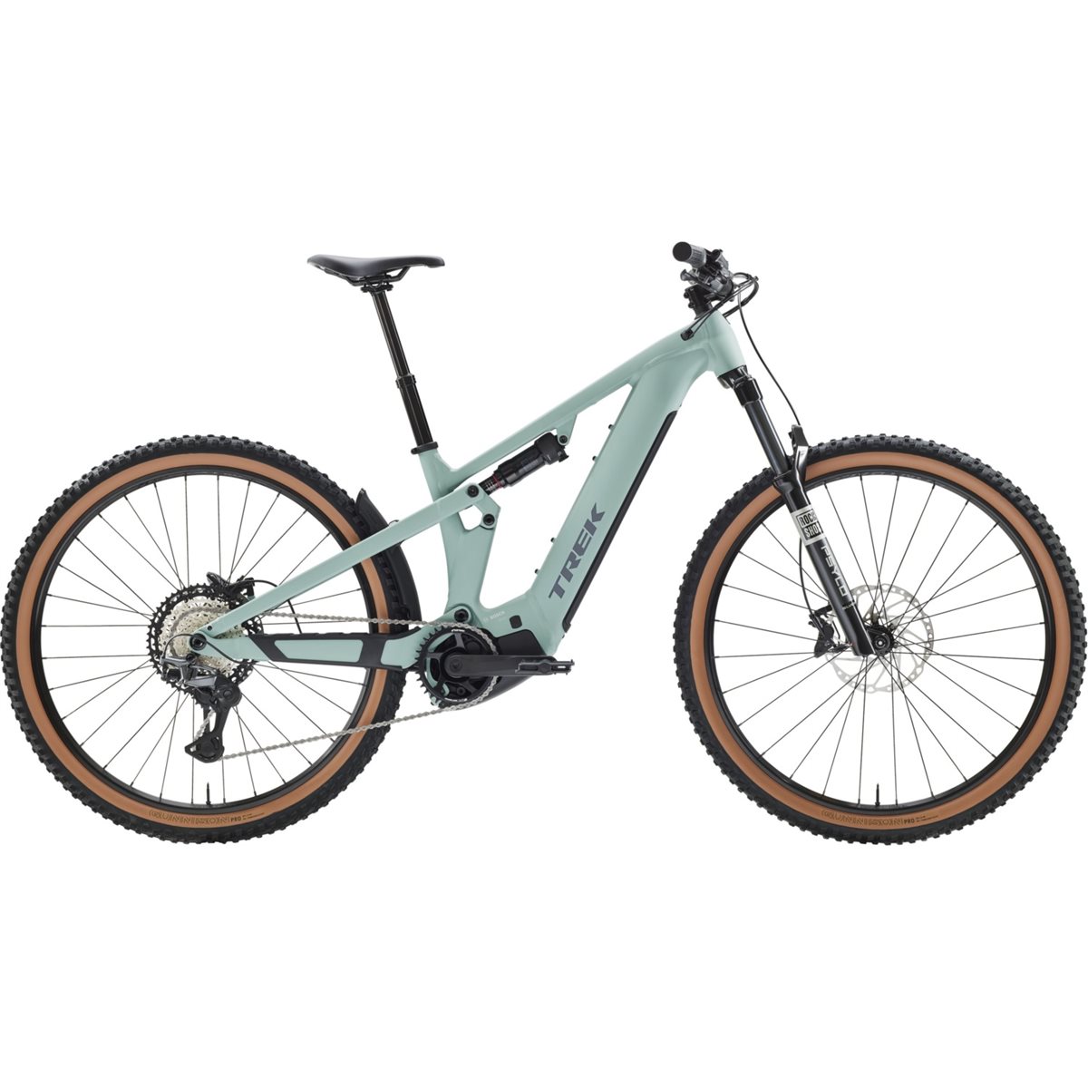 El MTB Trek Powerfly+ FS 5 Gen 4 800Wh Blue Sage/Catalina Fog
