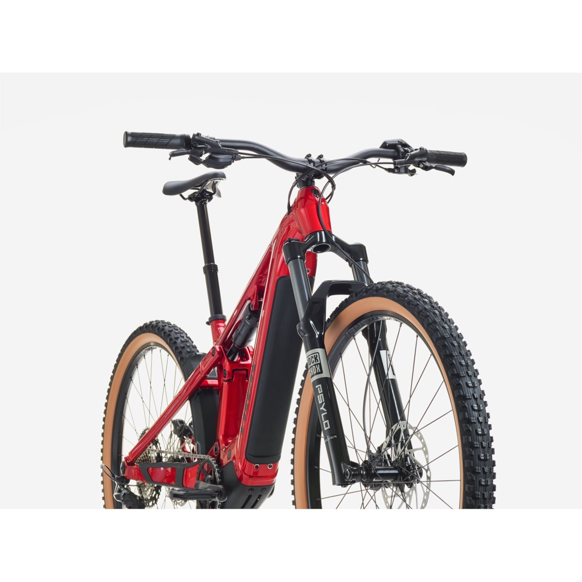 El MTB Trek Powerfly+ FS 5 Gen 4 800Wh Fury Red
