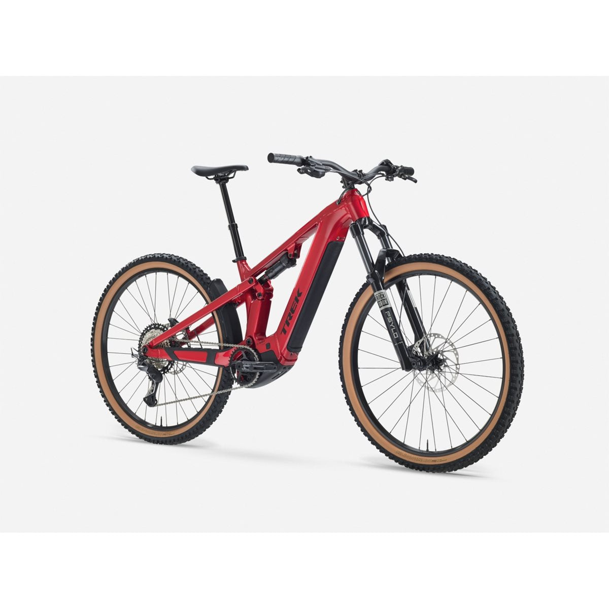 El MTB Trek Powerfly+ FS 5 Gen 4 800Wh Fury Red