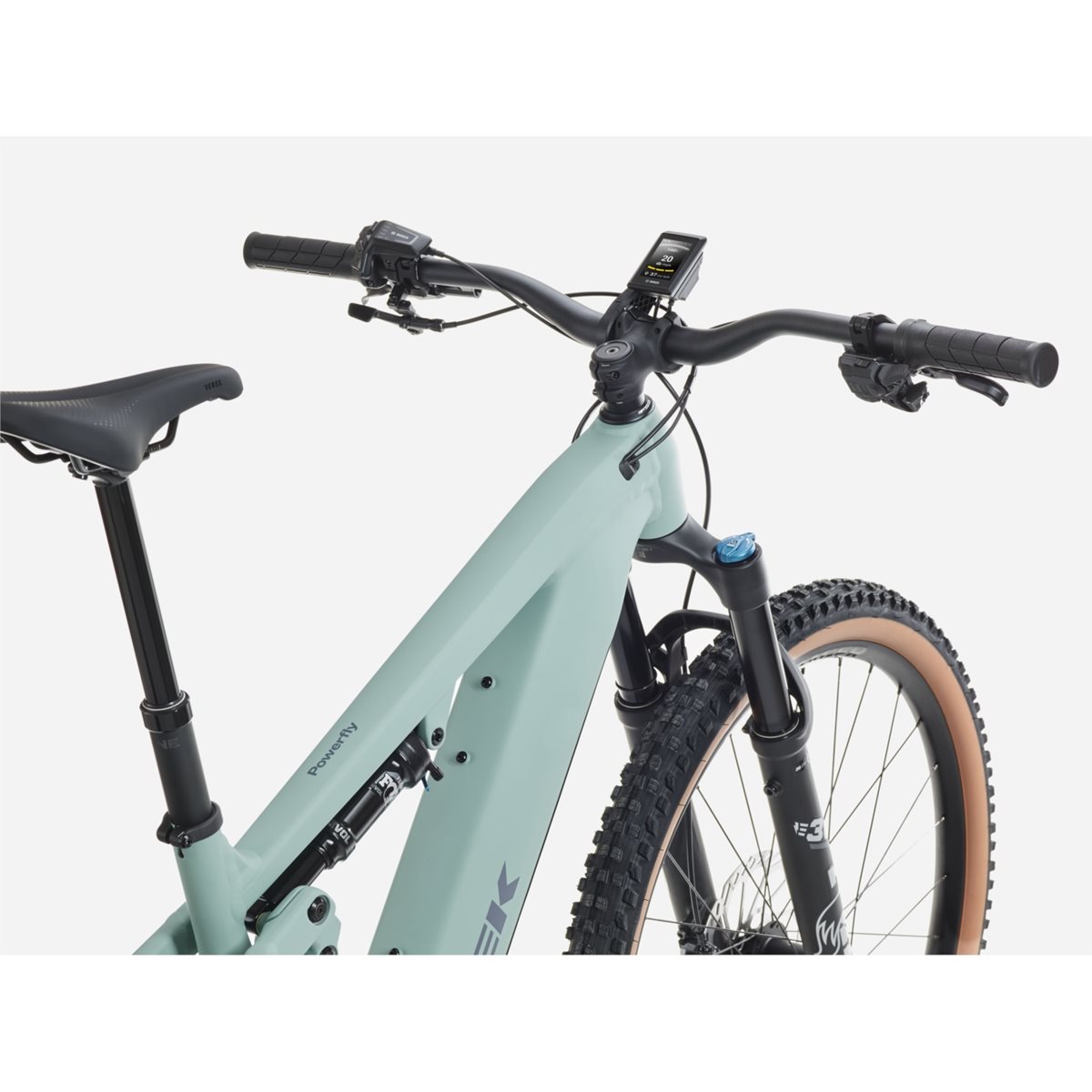 El MTB Trek Powerfly+ FS 8 Gen 4 800Wh Blue Sage/Catalina Fog