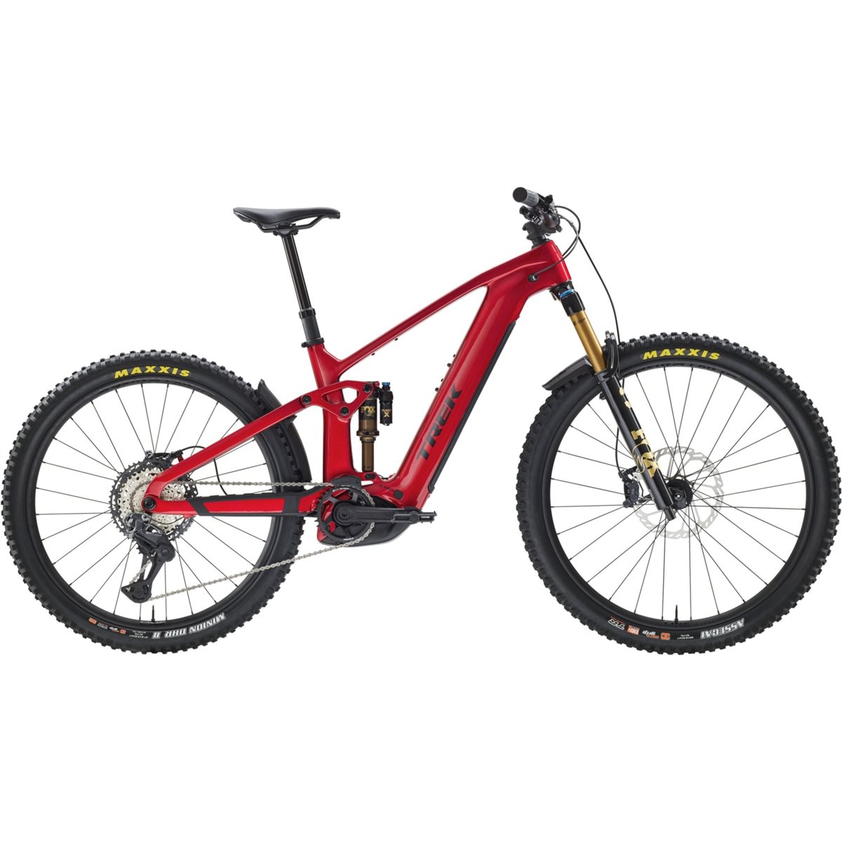 El MTB Trek Rail+ 9.8 Gen 5 Fury Red/Dark Star
