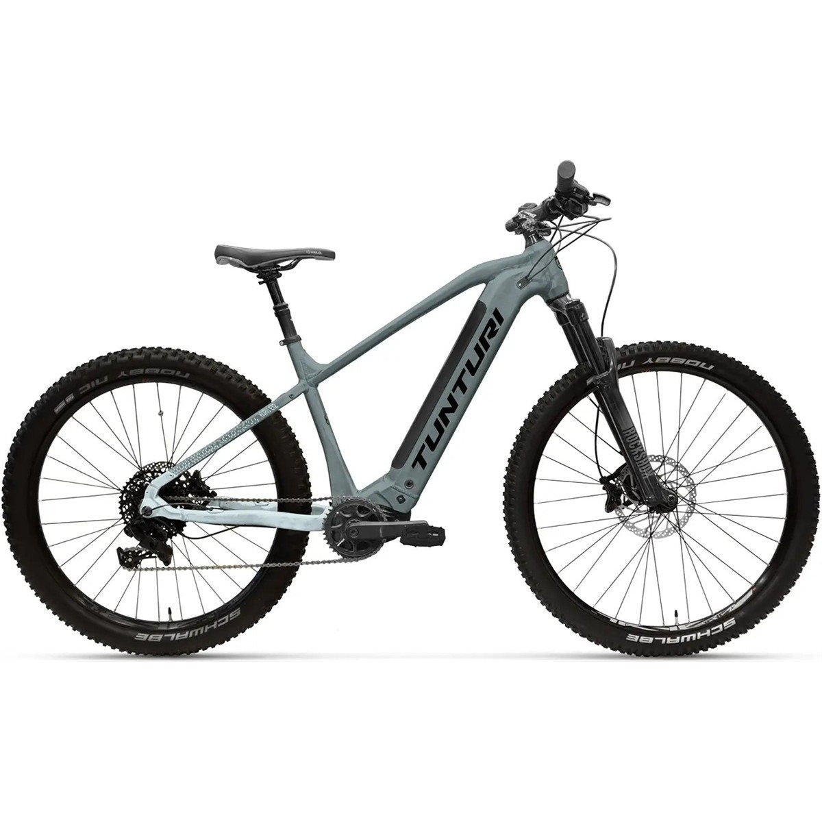 El MTB Tunturi Kuru E12 Cool Gray/Light Blue