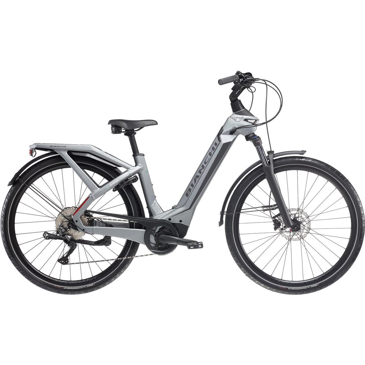Elcykel Bianchi E-Omnia C Purion Grå
