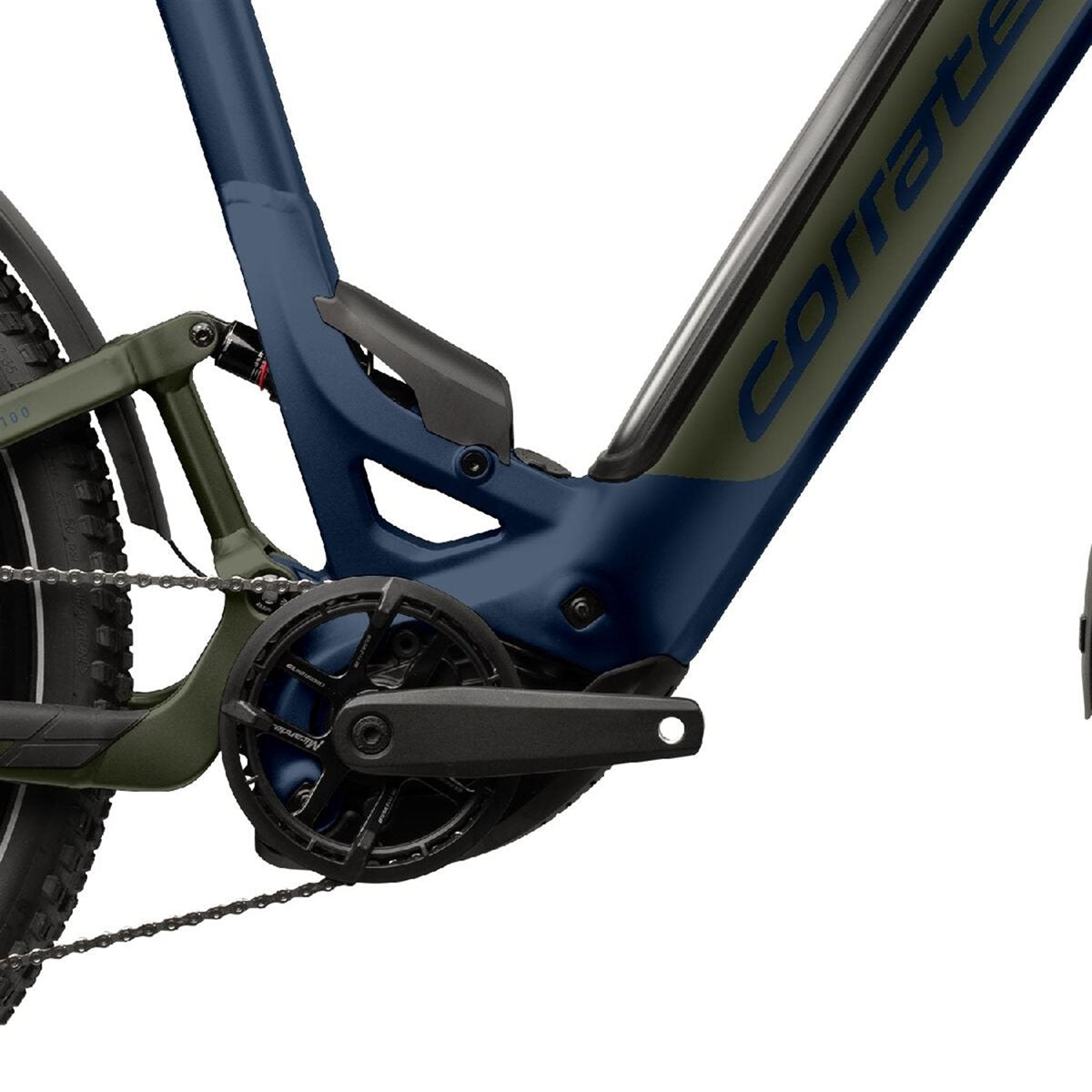 Elcykel Corratec E-Power MTC 100 LTD Dark Blue/Dark Olive