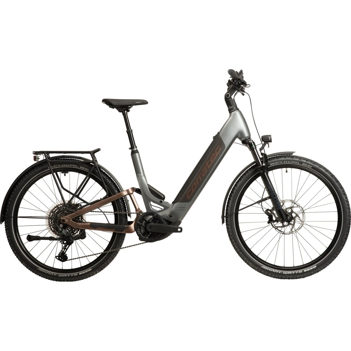 Elcykel Corratec E-Power MTC 100 Wave CX8 Dark Silver/Bronze/Black