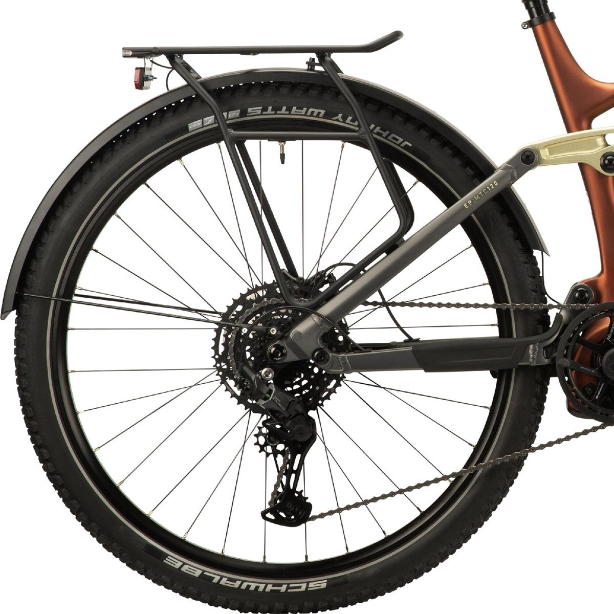 Elcykel Corratec E-Power MTC 120 Brown/Dark Grey/Light Green