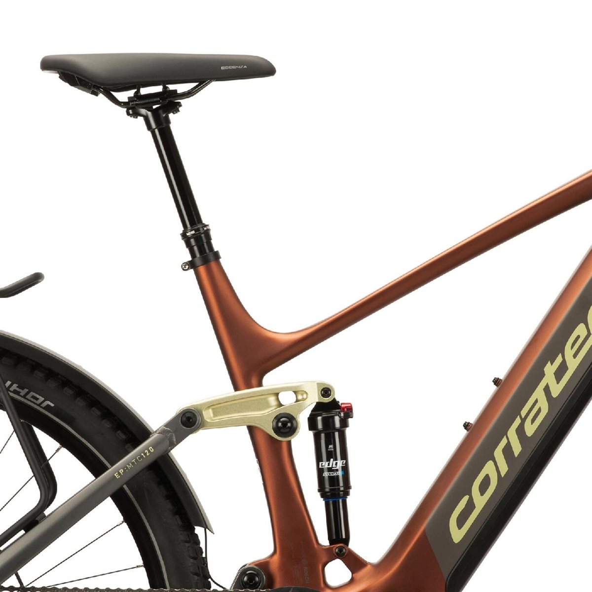 Elcykel Corratec E-Power MTC 120 Brown/Dark Grey/Light Green