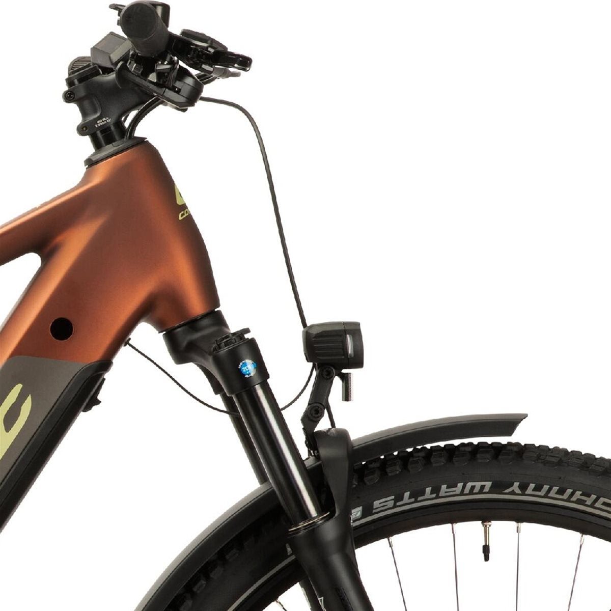 Elcykel Corratec E-Power MTC 120 Brown/Dark Grey/Light Green