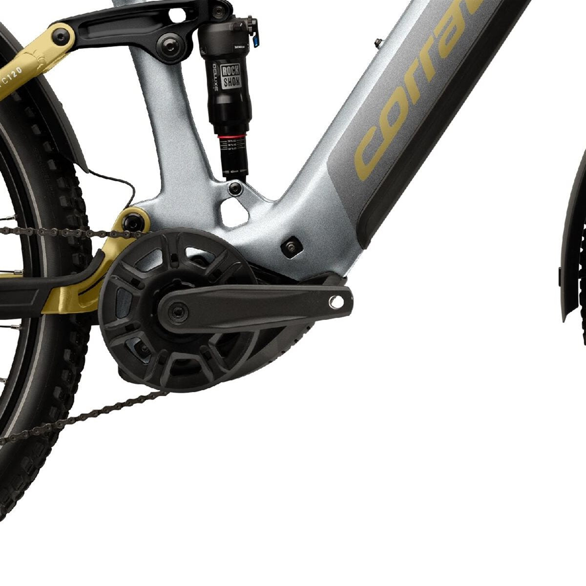 Elcykel Corratec E-Power MTC 120 Pro White/Light Gold/Silver