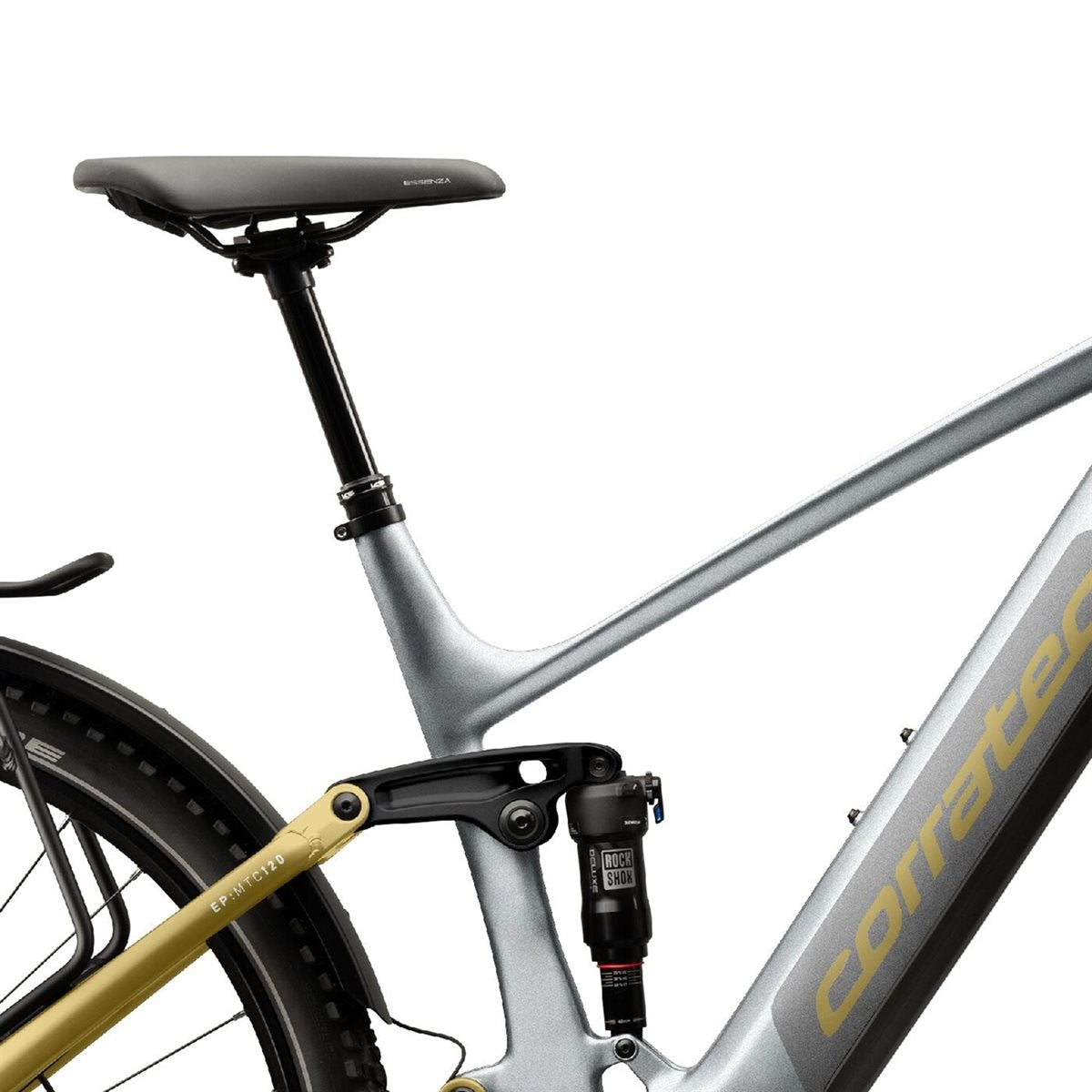 Elcykel Corratec E-Power MTC 120 Pro White/Light Gold/Silver