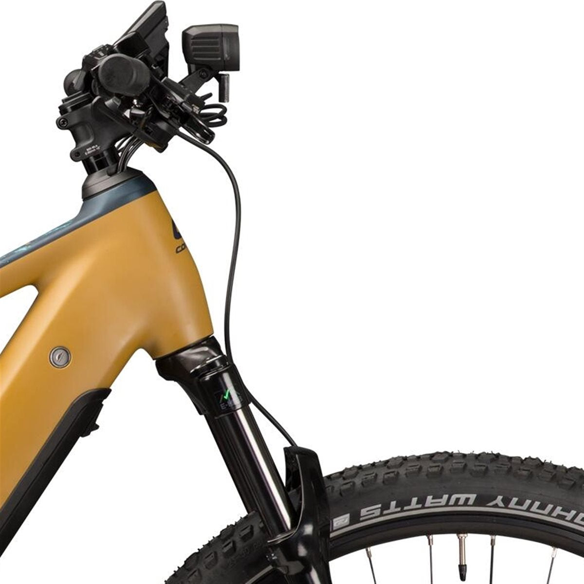 Elcykel Corratec E-Power MTC 140 Huberbuam Pro Ochre/Dark Blue