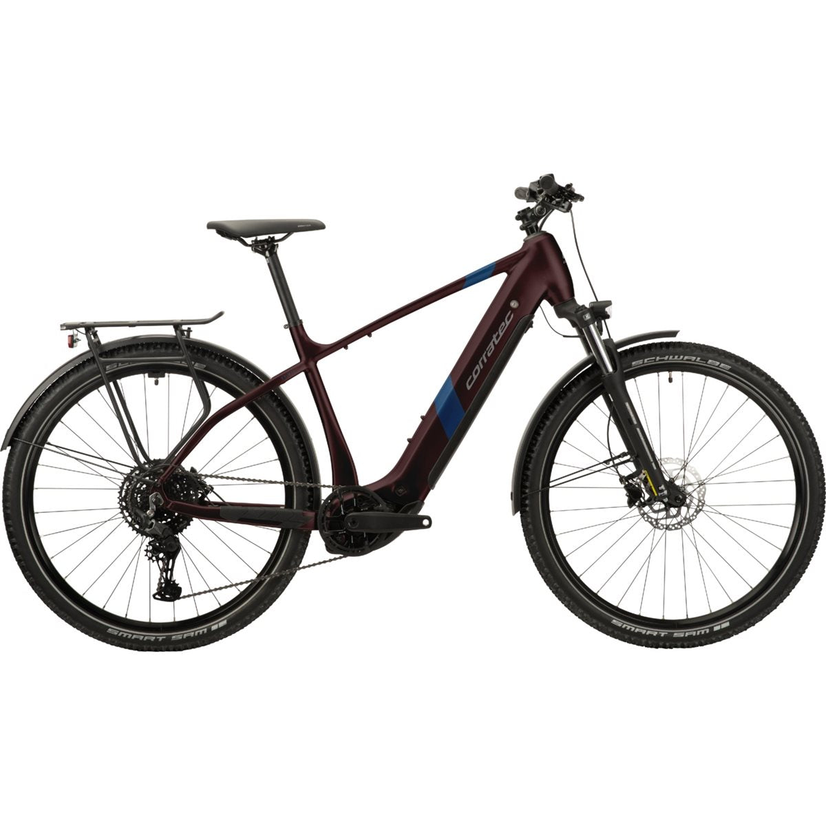 Elcykel Corratec E-Power MTC CX6 Gent Red-Brown/Dark Blue/Dark Silver