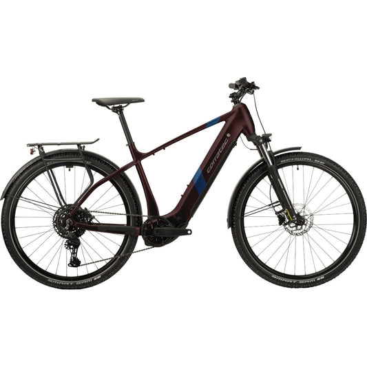 Elcykel Corratec E-Power MTC CX6 Gent Red-Brown/Dark Blue/Dark Silver