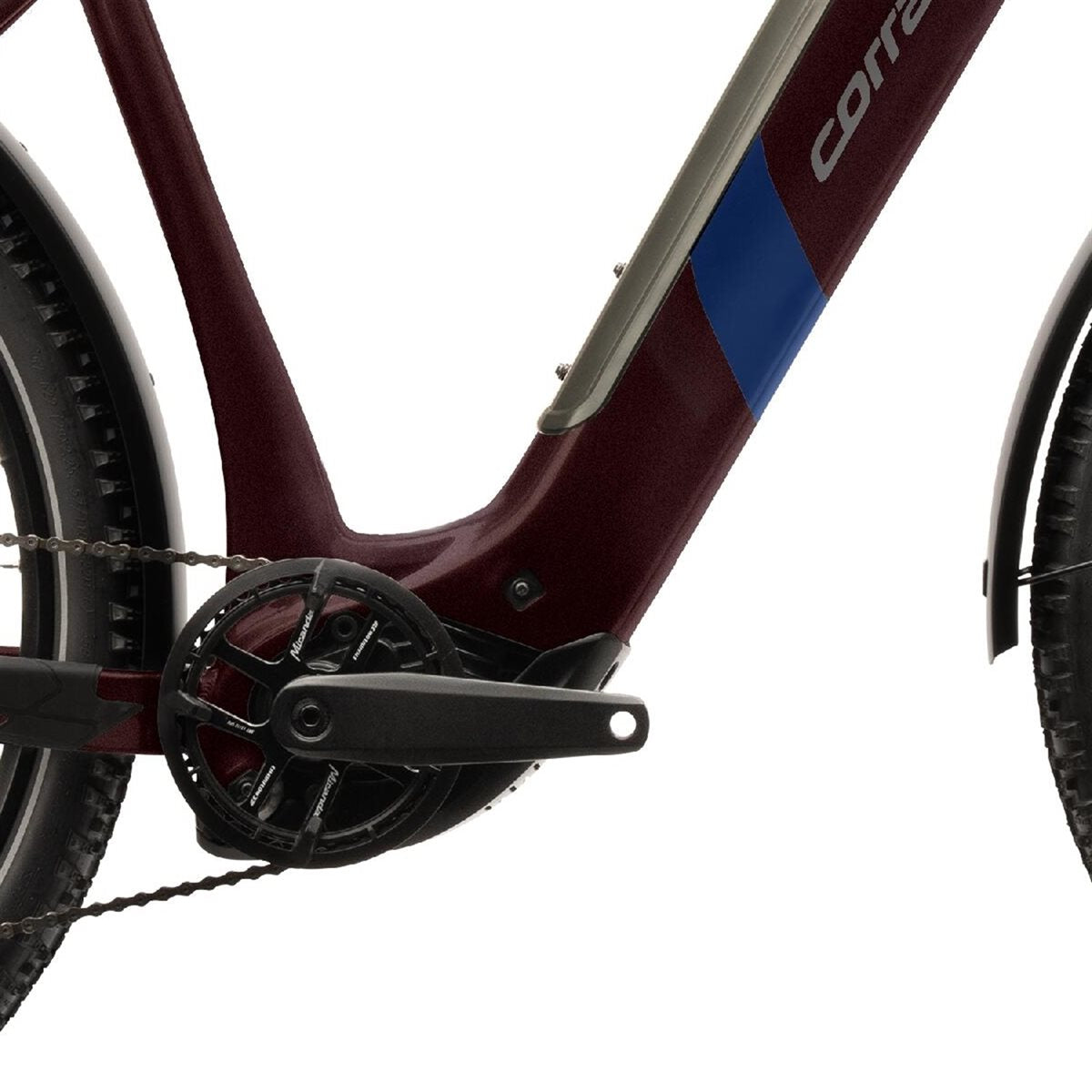 Elcykel Corratec E-Power MTC CX6 Wave Red-Brown/Dark Blue/Dark Silver