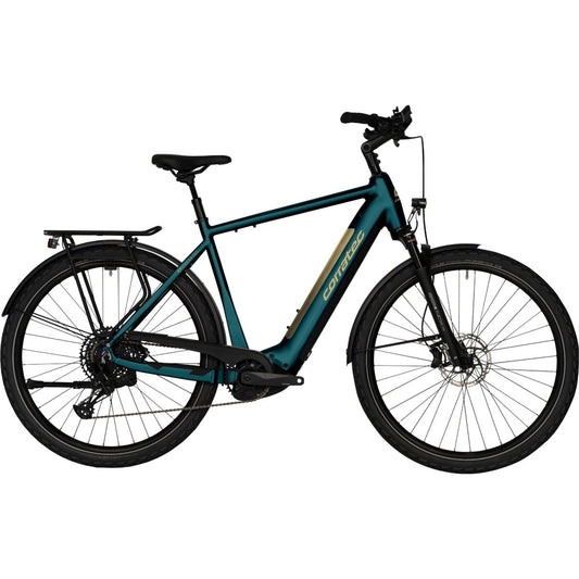 Elcykel Corratec E-Power Trekking 28 CX8 Belt Gent Dark Tourquoise/Gold
