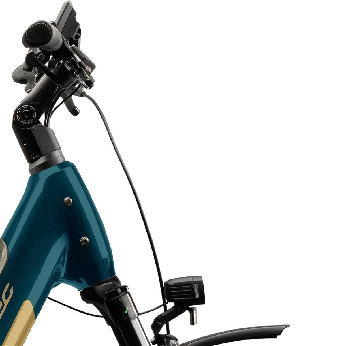Elcykel Corratec E-Power Trekking 28 CX8 Belt Wave Dark Tourquoise/Gold