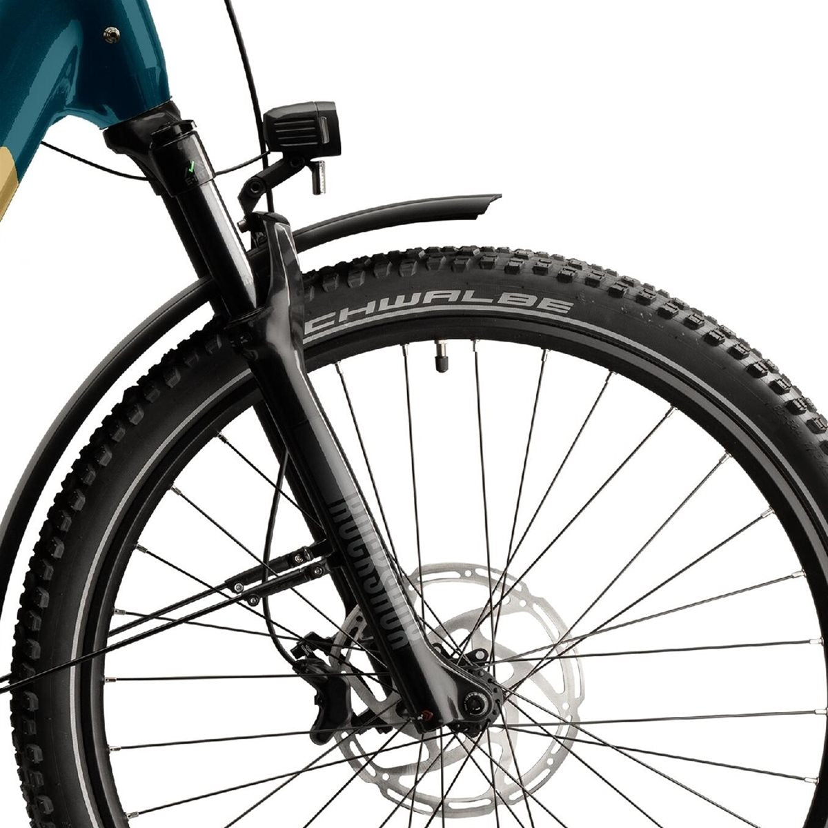Elcykel Corratec E-Power Trekking 28 CX8 Belt Wave Dark Tourquoise/Gold