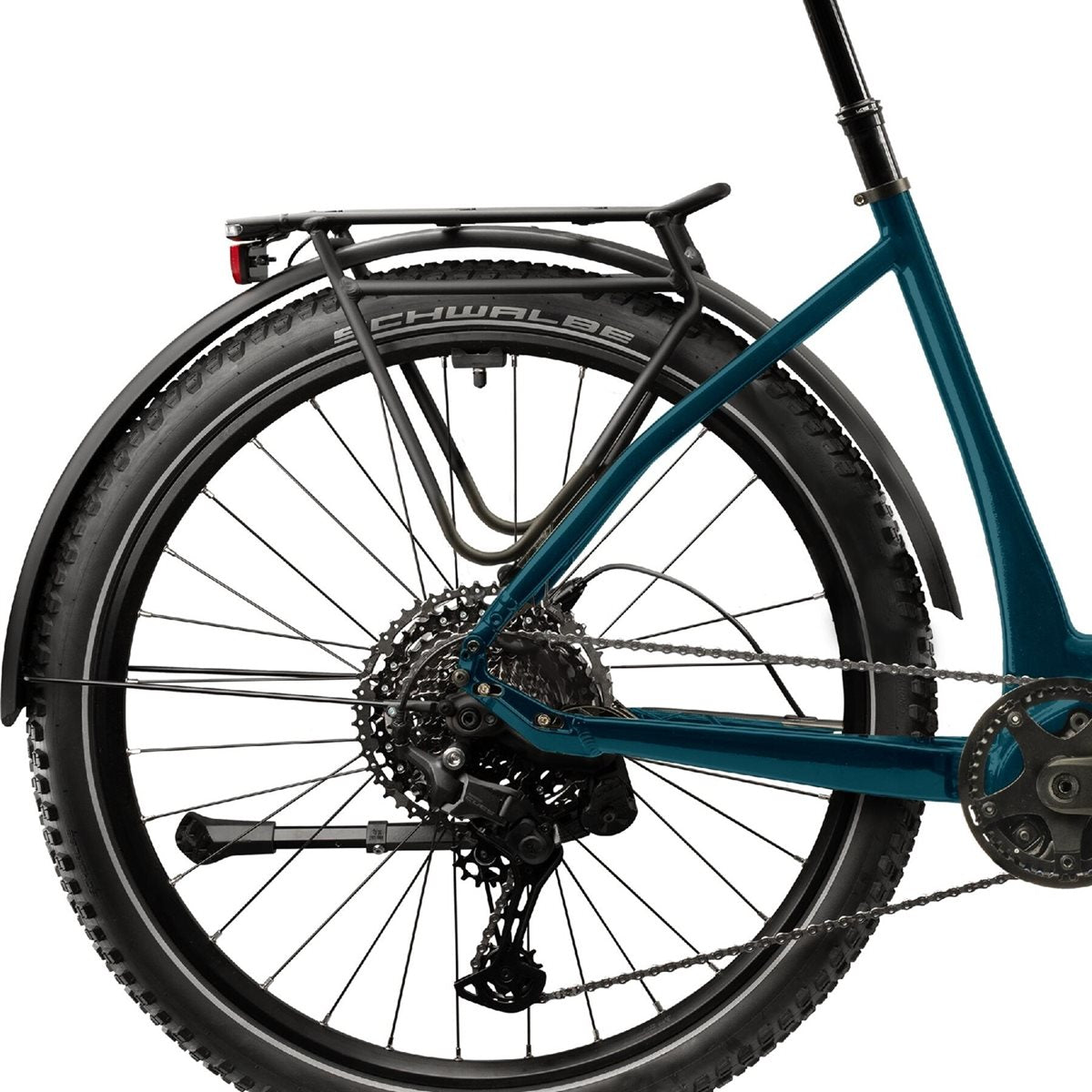 Elcykel Corratec E-Power Trekking 28 CX8 Belt Wave Dark Tourquoise/Gold