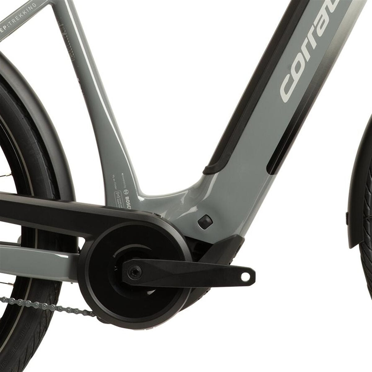 Elcykel Corratec E-Power Trekking 28 P6 8SC Wave Grey/Light Grey/Black