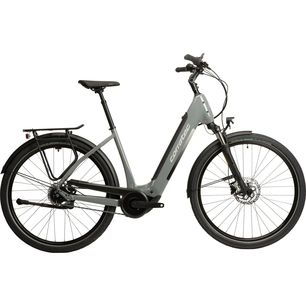 Elcykel Corratec E-Power Trekking 28 P6 8SC Wave Grey/Light Grey/Black