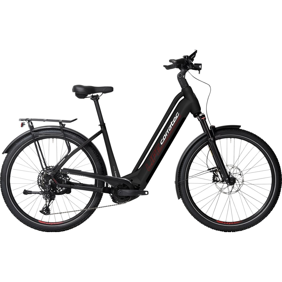 Elcykel Corratec Life CX6 Classic Black/Red/White