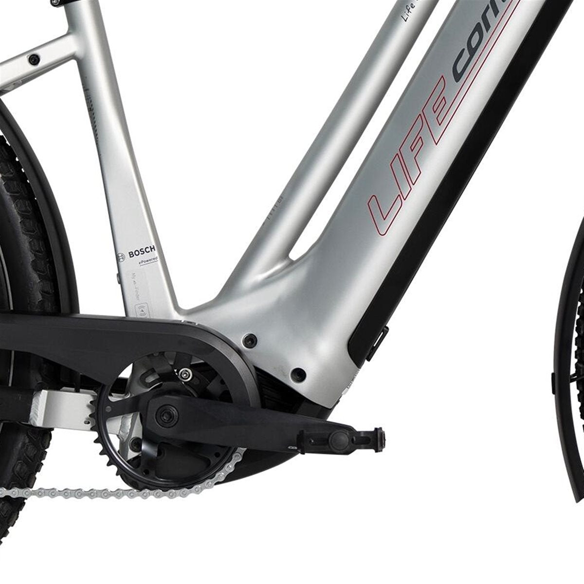 Elcykel Corratec Life CX6 Classic Enviolo Silver/Red/Grey