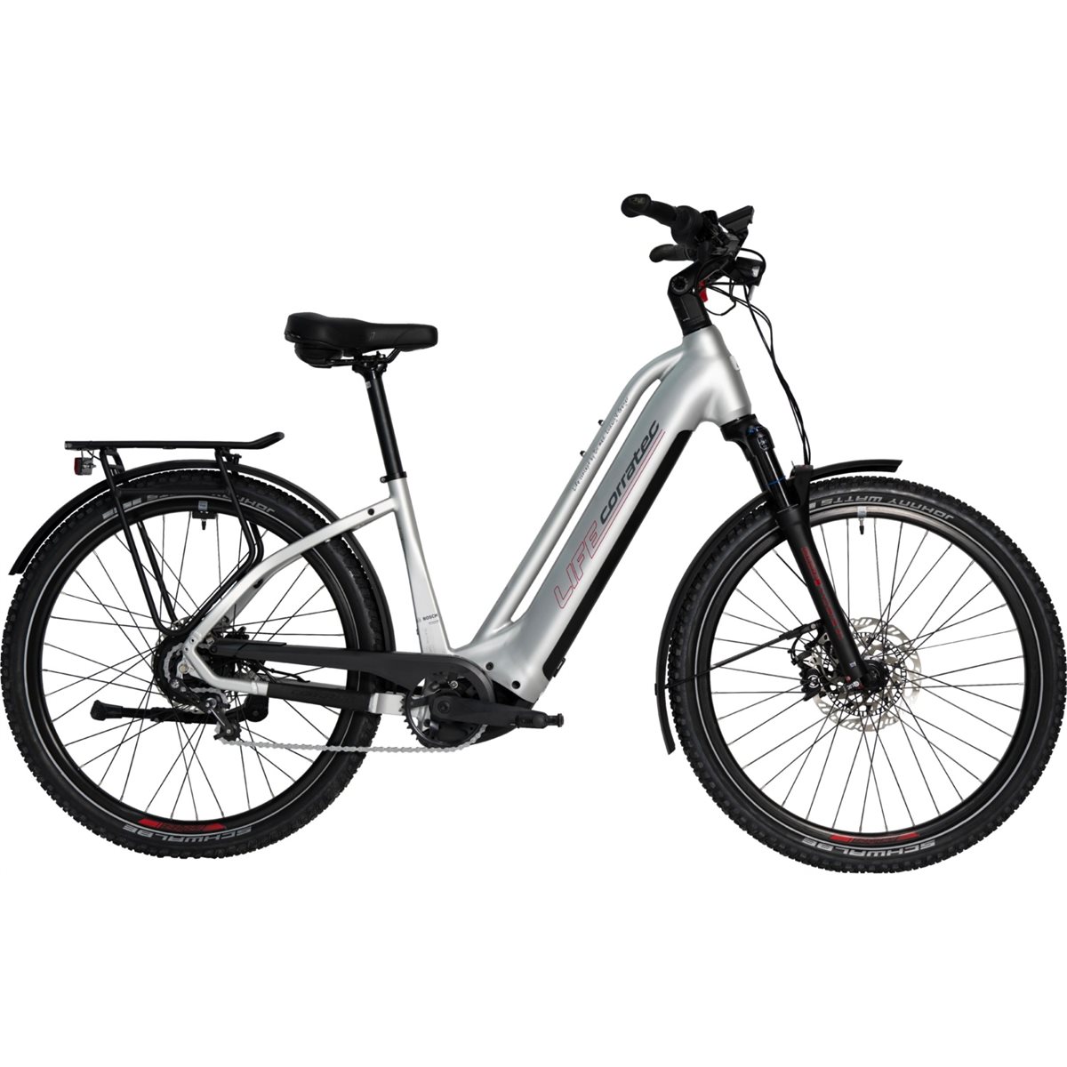 Elcykel Corratec Life CX6 Classic Silver/Red/Grey