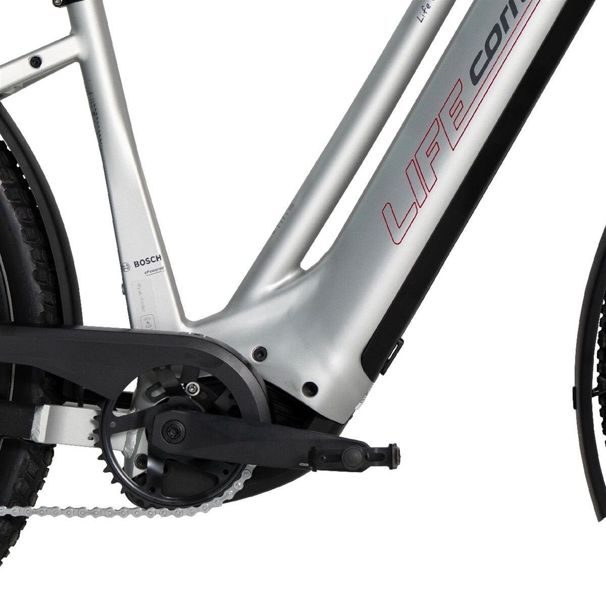 Elcykel Corratec Life CX6 Classic Silver/Red/Grey