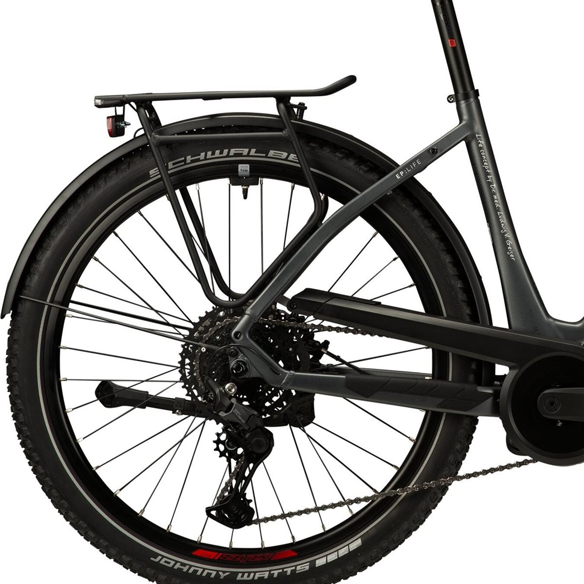 Elcykel Corratec Life CX8 12S Automatic Dark Grey/Silver/Red/Black